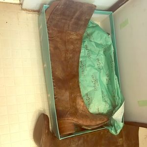 Diba genuine leather over the knee boots